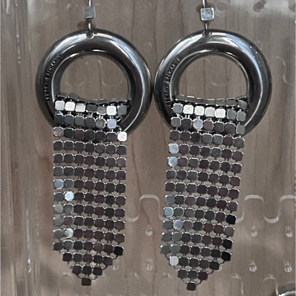 ARMANI EXCHANGE Vintage Chic Chain Mesh Earrings